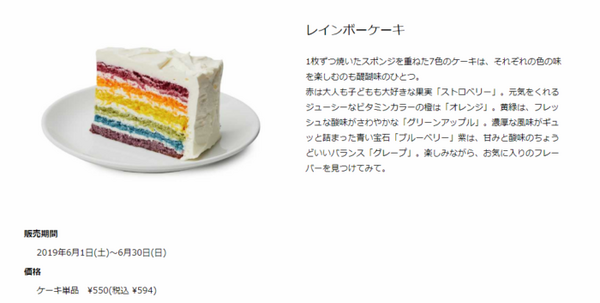 レインボーケーキ