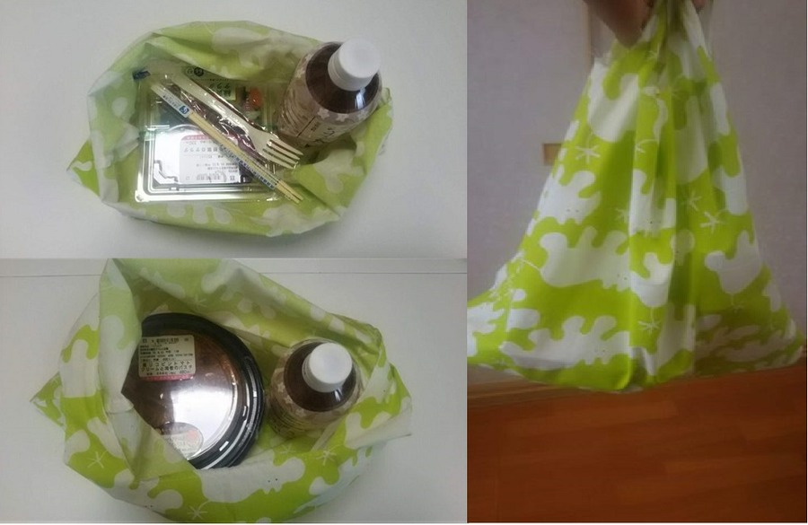 ミニエコバッグでコンビニで買い物