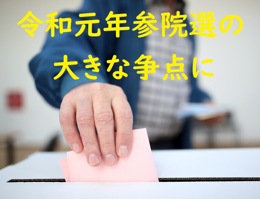 令和元年参院選の 大きな争点に