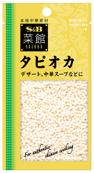 小さな粒のタピオカ