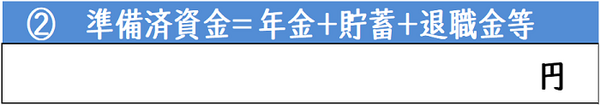準備資金の計算機式
