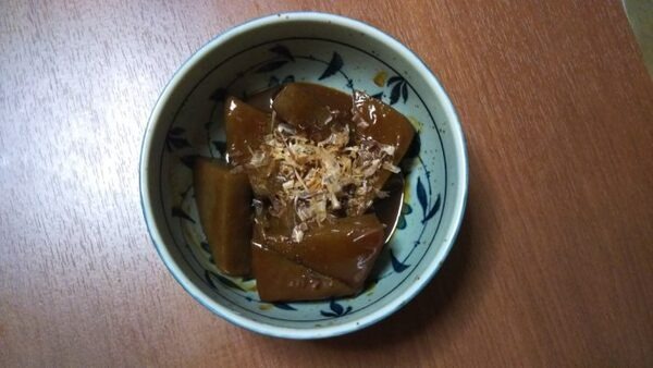 業務スーパーのこんにゃくで作った味噌あえ