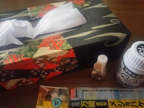 高学年なら蒔絵ティッシュボックス
