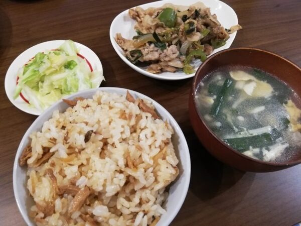 夕飯のメニュー