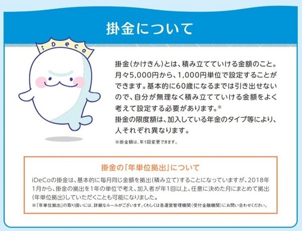 iDeCo掛け金について
