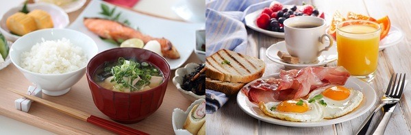 定番の朝ごはん　ごはん朝食とパン朝食ならどっちが安い？