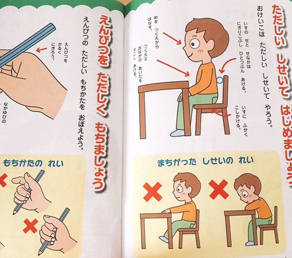 正しい鉛筆の持ち方