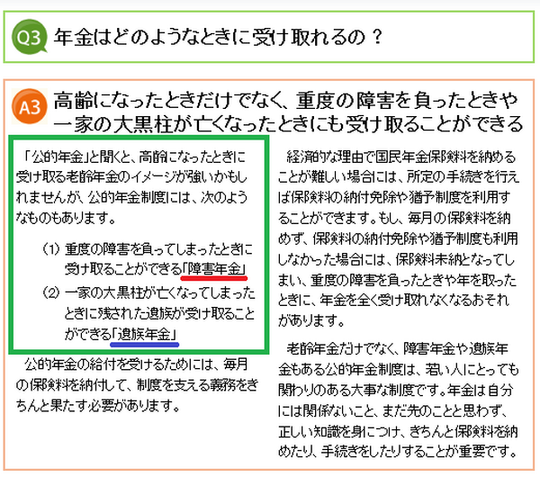 年金制度について