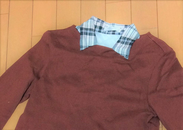 つけ衿を合わせると雰囲気が変わります