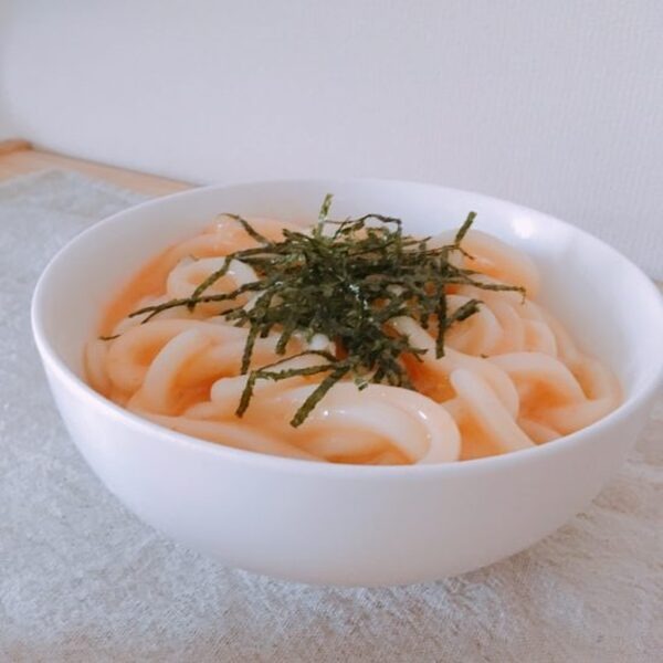 パスタソースで絡めていだたく