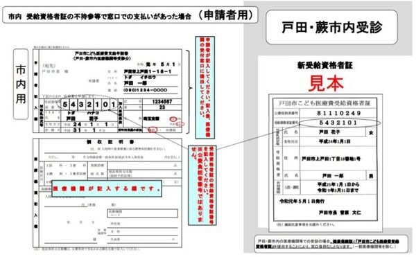 こども医療支給申請書