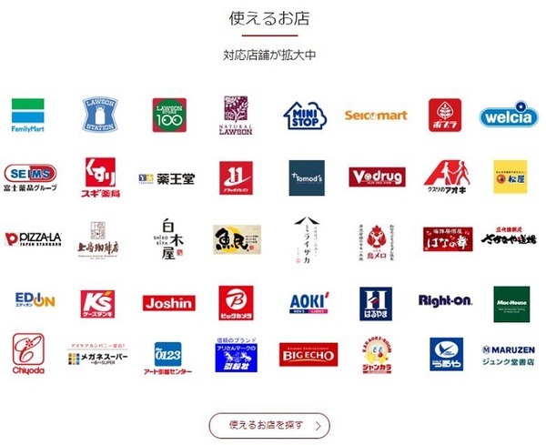 楽天ペイ使えるお店