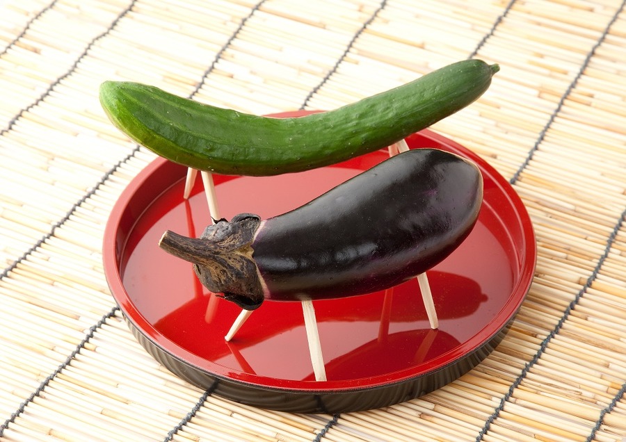 茄子と胡瓜の飾り