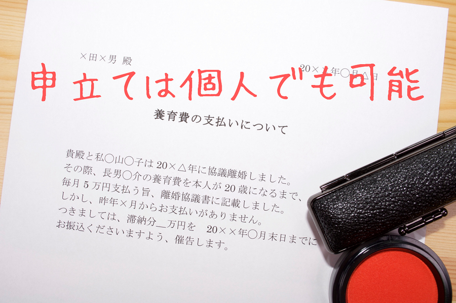申立ては個人でも可能