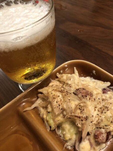 もやしのカルボナーラ