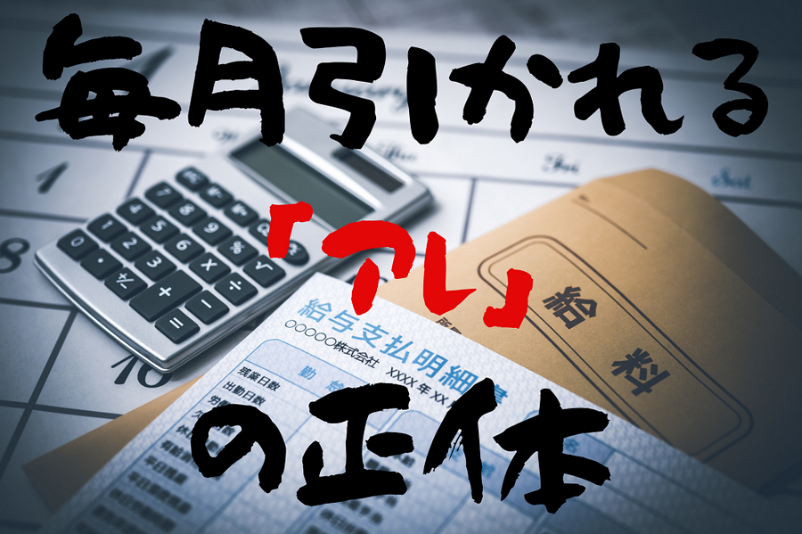 毎月引かれる「アレ」 の正体