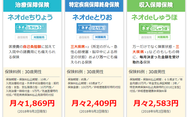 ネオファースト生命の「ネオdeしゅうほ」