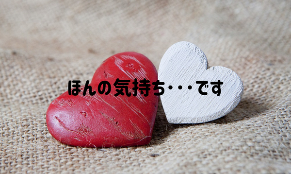 ほんの気持ち・・・です