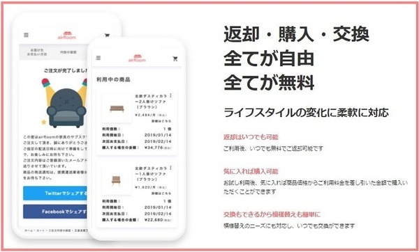 返却、購入、すべて無料