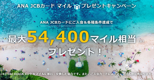 ANA JCBカード マイル プレゼントキャンペーン