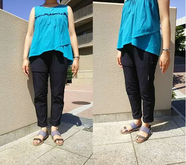 筆者がはいてみました