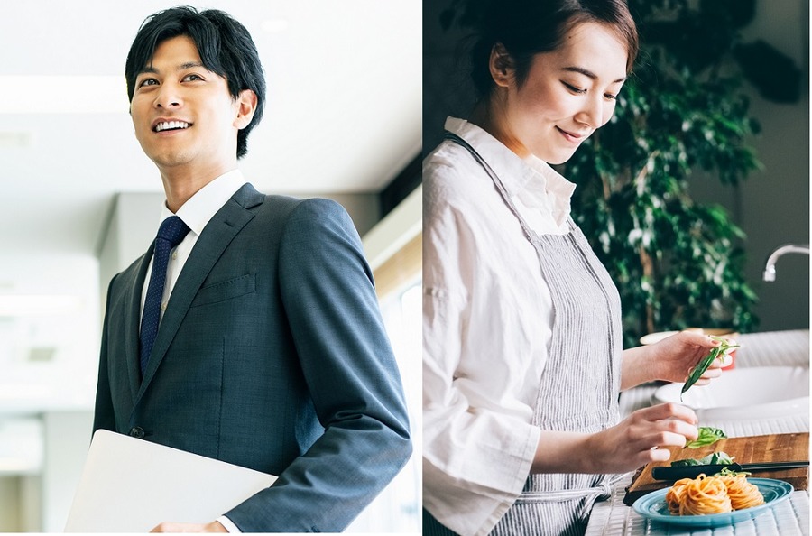 会社員と主婦