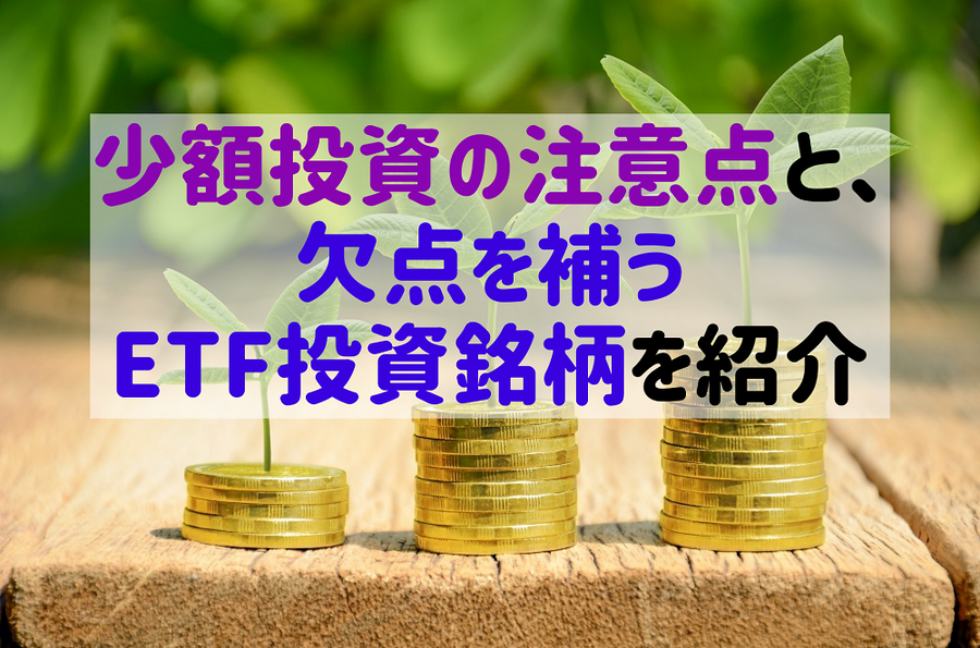 少額投資の注意点と欠点を補うETF投資銘柄を紹介