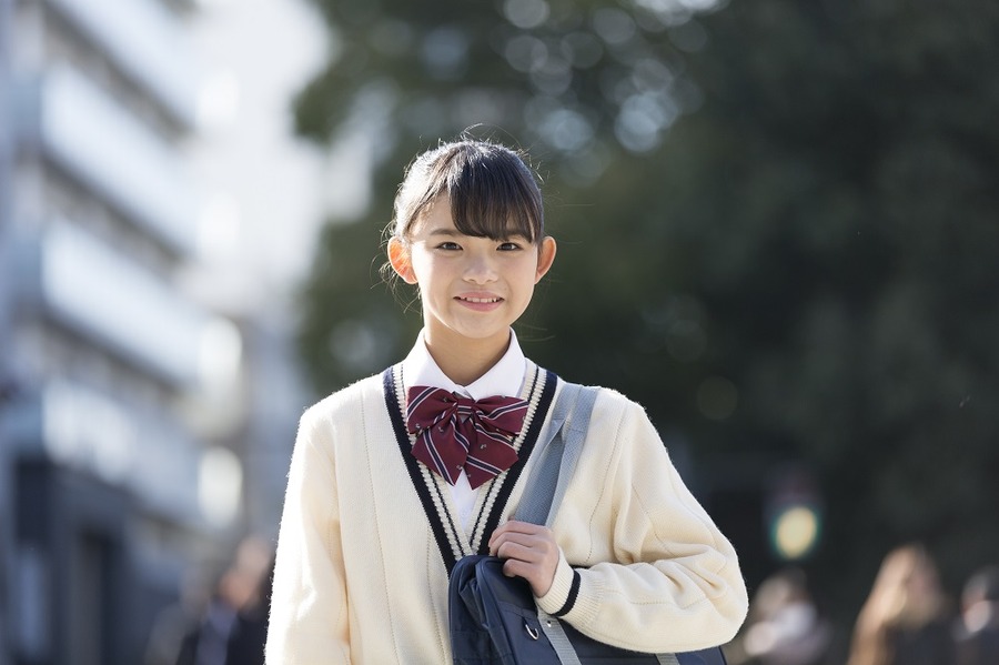 笑顔の女子校生