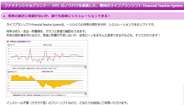 ファイナンシャルティーチャーシステムシミュレーション