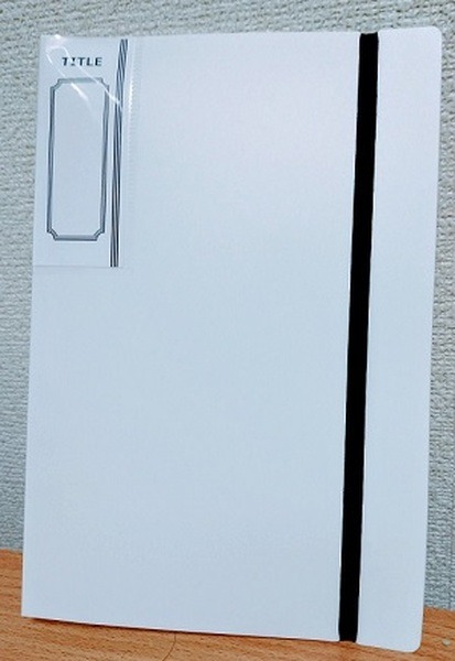 100均のバインダー縦型