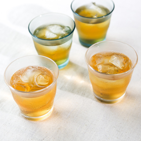 ガラスの厚みがちょうどよいため口当たりのよい無印のグラス