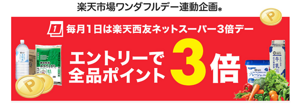 楽天西友ネットスーパーの「ワンダフルデー」