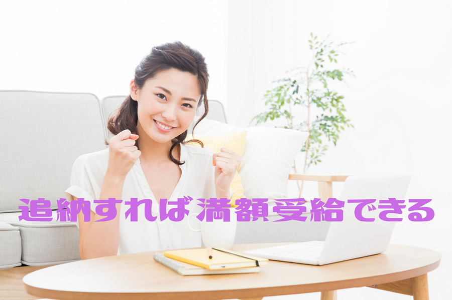 追納すれば満額受給できる