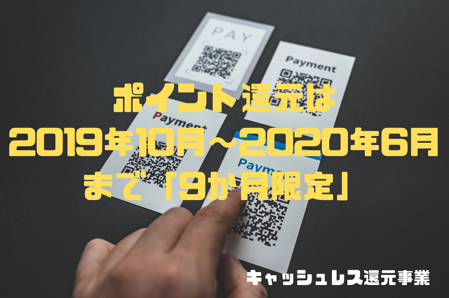 ポイント還元は 2019年10月～2020年6月まで9か月限定