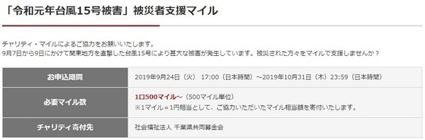 JALチャリティマイル