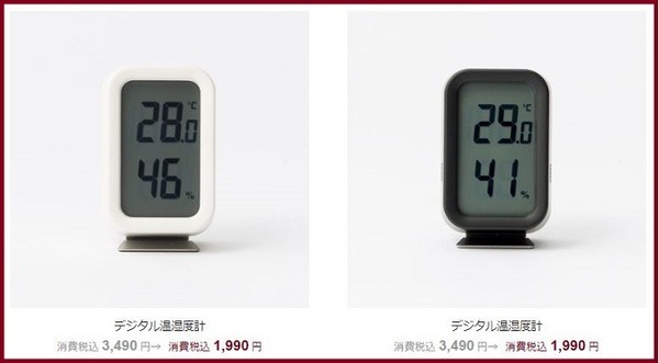 デジタル温湿度計