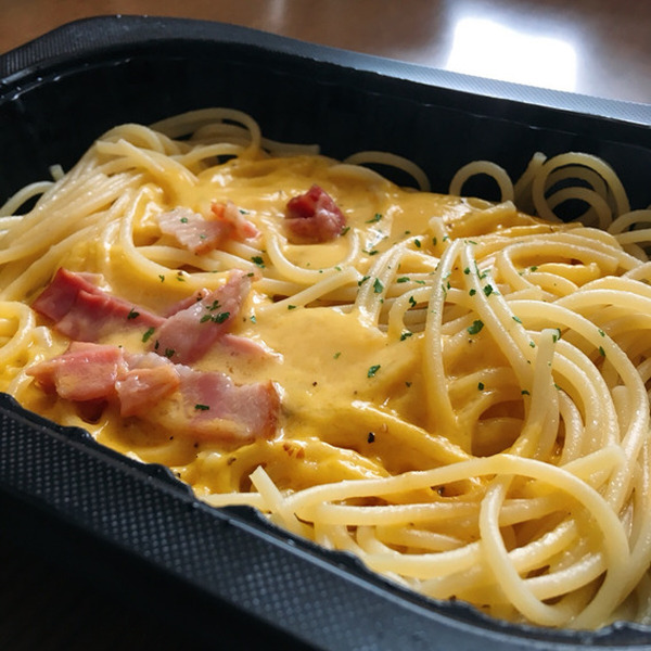 細めのパスタを使用しています