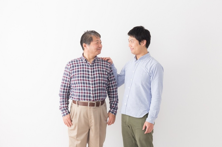 男性の親子
