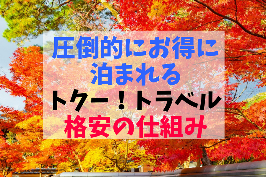 圧倒的にお得に泊まれるトクー！トラベル格安の仕組み