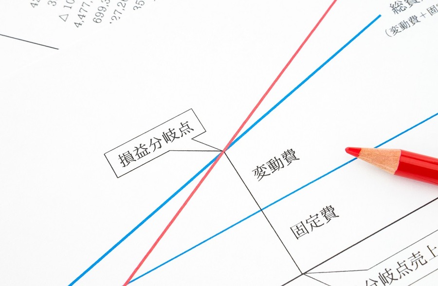 損益分岐点をわらないようにすること