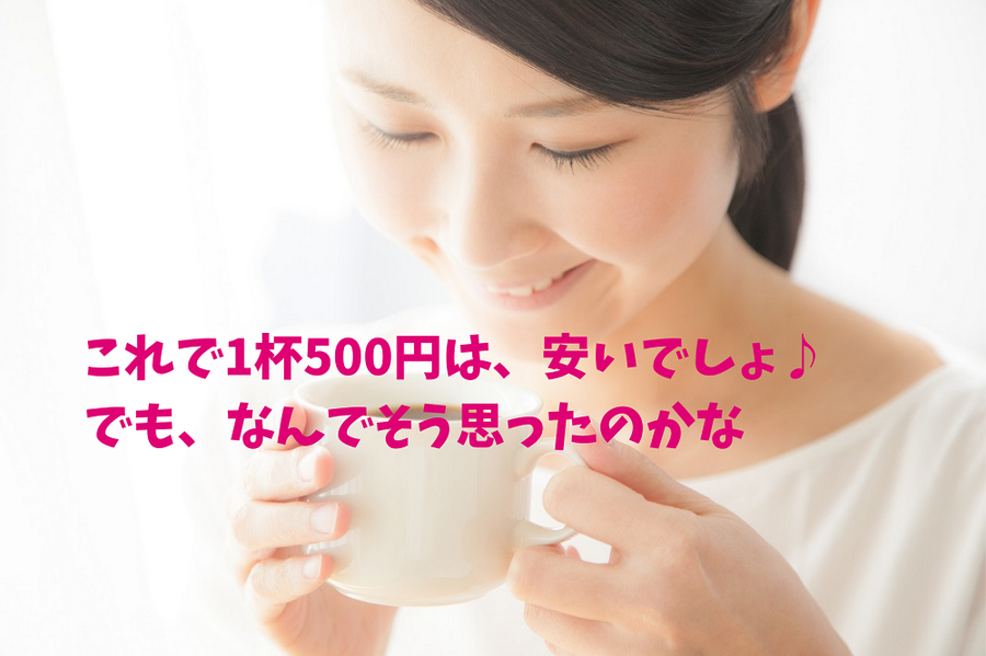 これで1杯500円は、安いでしょ