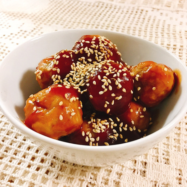 白飯がどんどんなくなる「甘酢だんご」