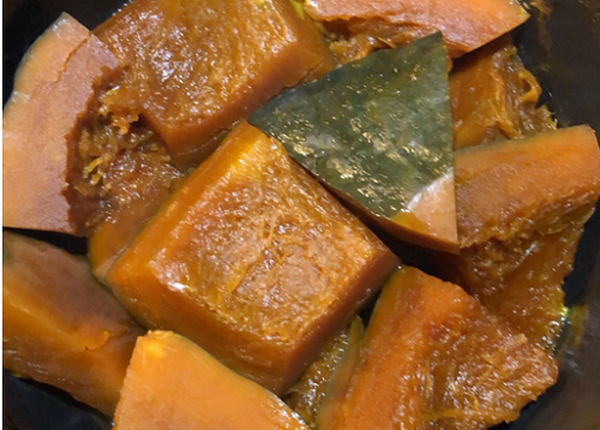 圧力鍋でかぼちゃの煮たの