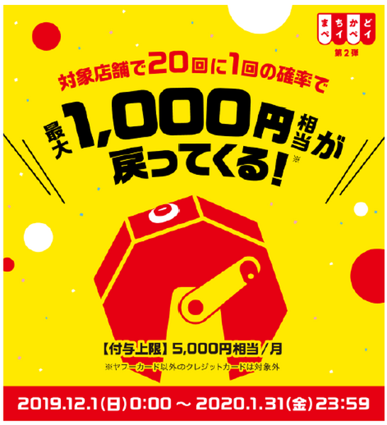 まちかどペイペイ第2弾のサイト