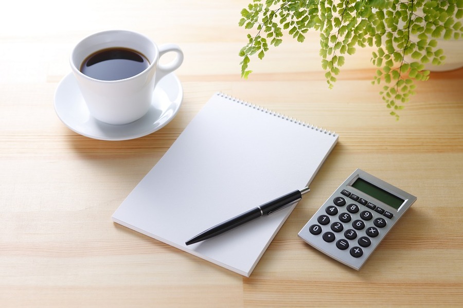 コーヒーと電卓