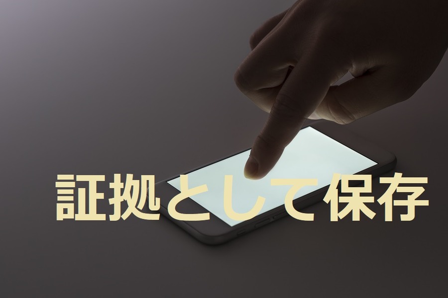 証拠として保存