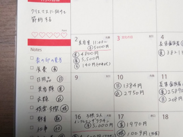 【家計簿赤裸々公開】「自分の手帳」につけていく節約術　わかりやすく写真付きで解説