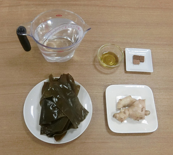 昆布と生姜のあったかスープ