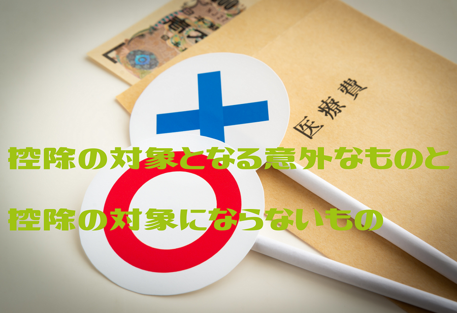 控除の対象となる意外なものと 控除の対象にならないもの