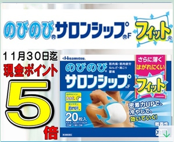 現金ポイント5倍ののびのびシップ
